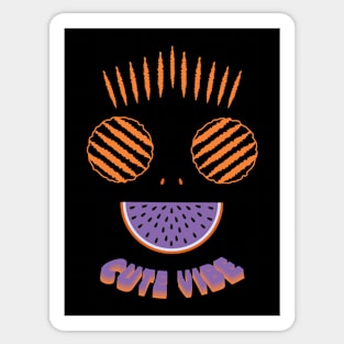 Cute violet watermelon Sticker